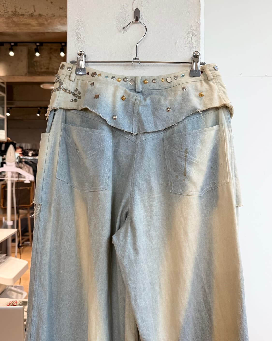 크리스찬 디올 부티크 데님 디스트로이드 와이드 팬츠  상품이미지6