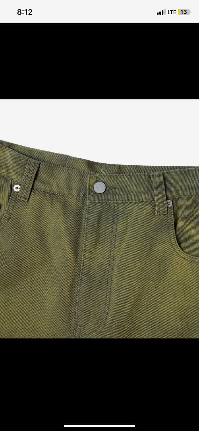 디스이즈네버댓 페이디드 데님 팬츠 올리브 상품이미지1