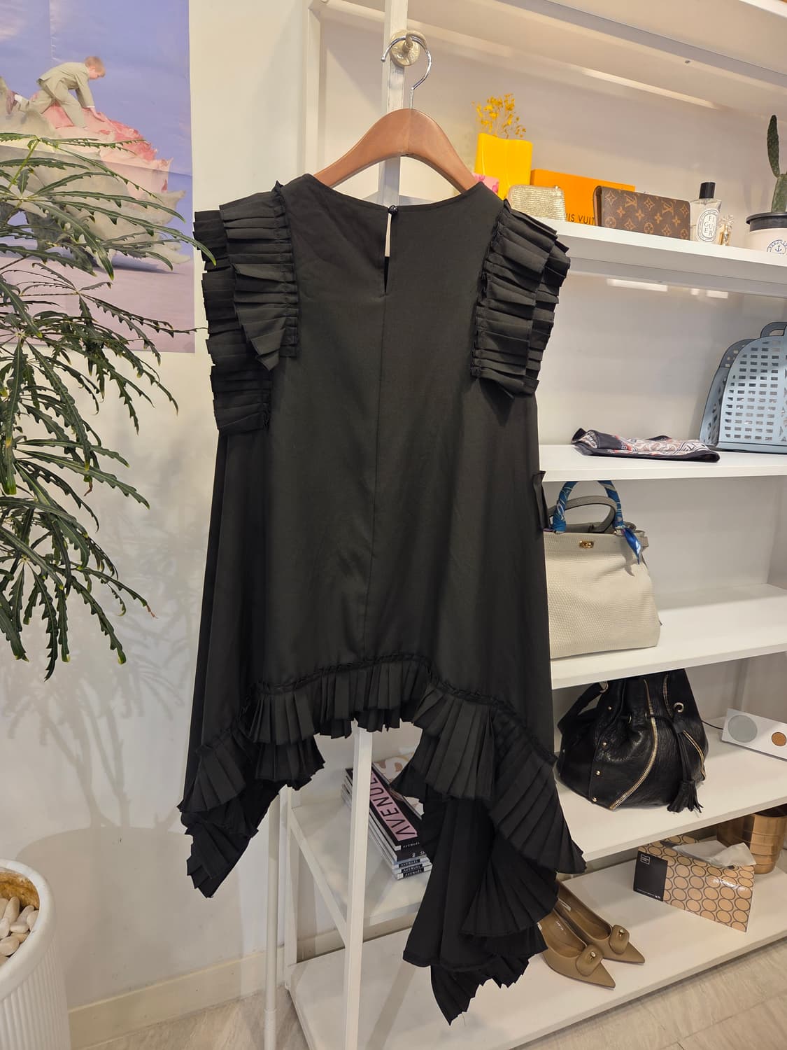 스텔라마리나  러플 주름 민소매 블라우스 상품이미지8