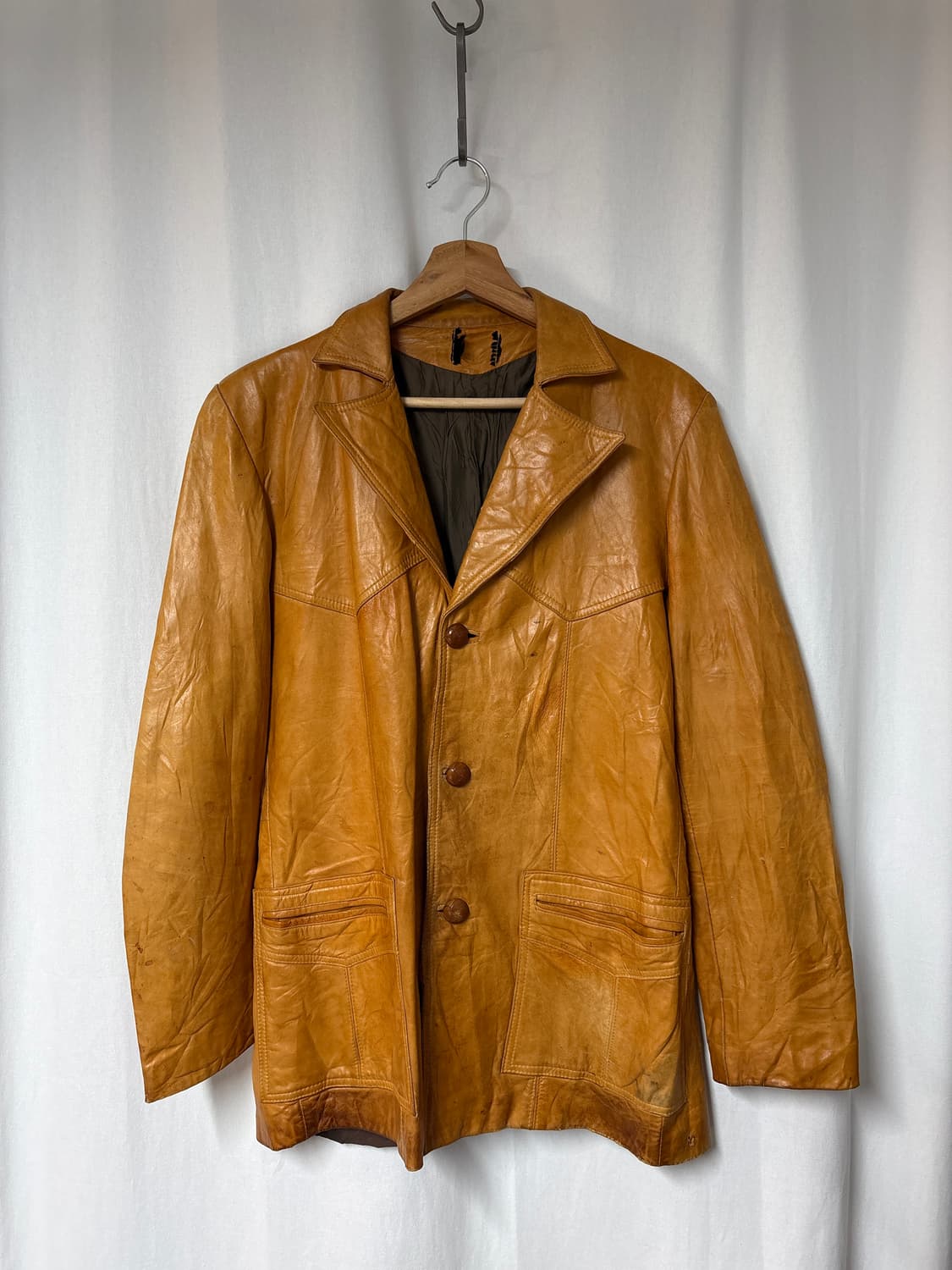 70's 릭달튼 웨스턴 레더 자켓 상품이미지1