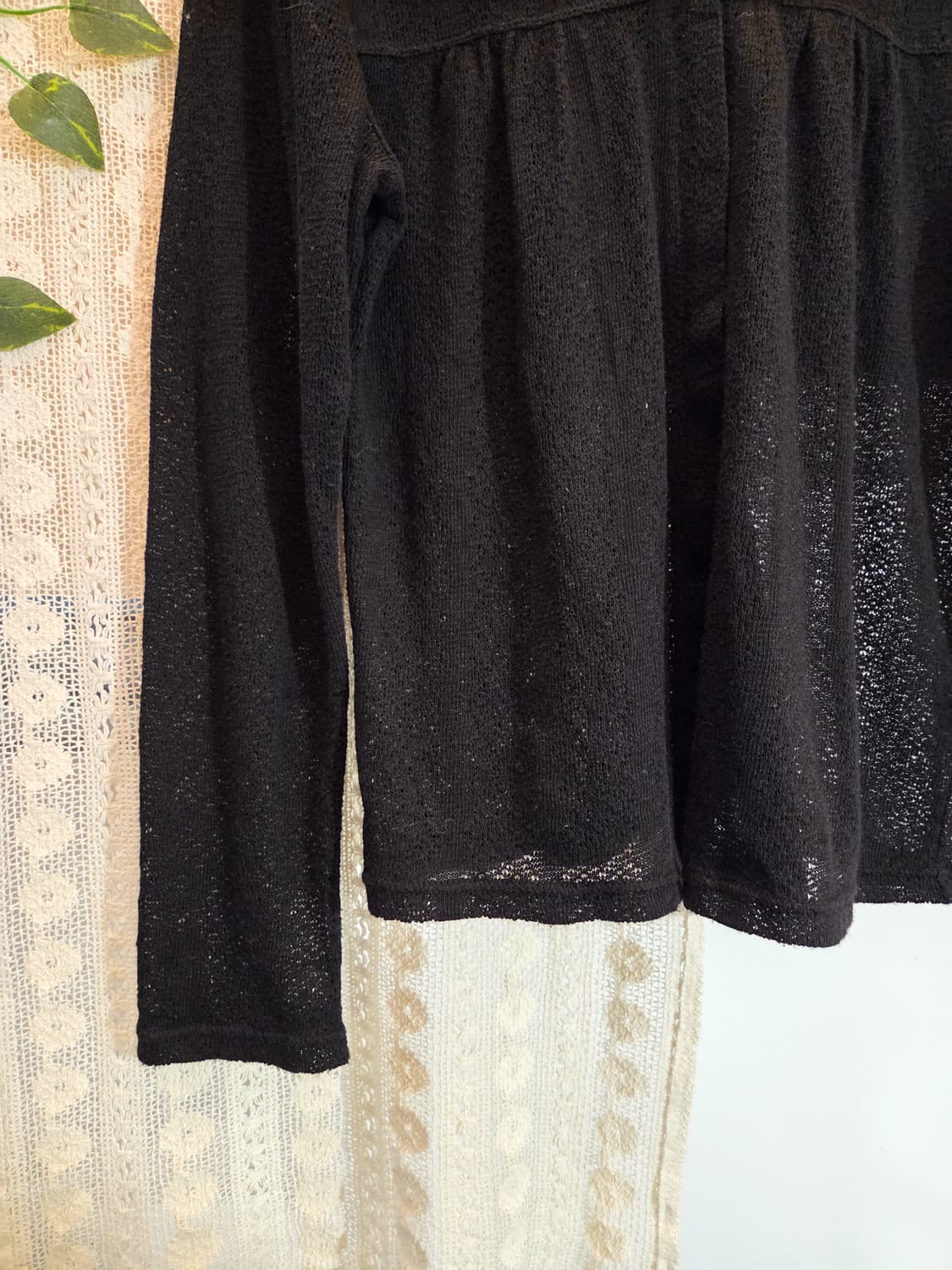 블랙 투버튼 가디건 상품이미지3