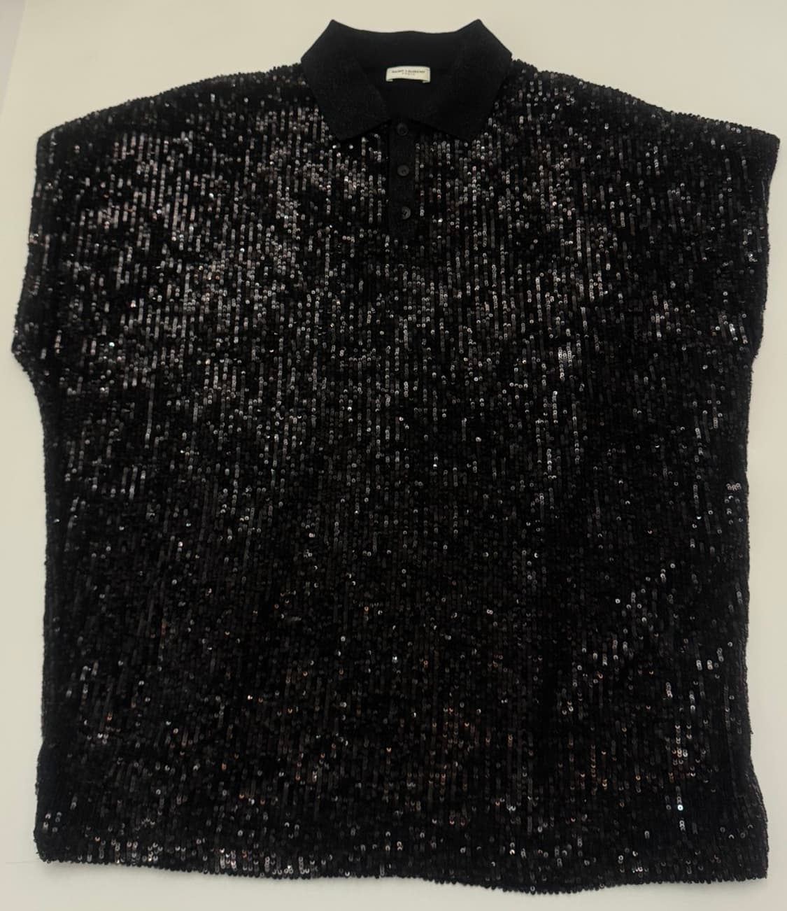 Saint Laurent mens Sequins S/S Polo Shir 상품이미지5