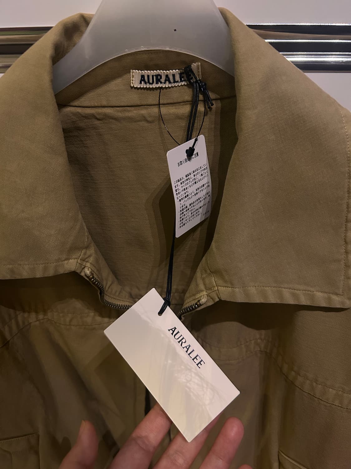오라리 여성 재킷 PRODUCT DYED FINX GABARDINE ZI 상품이미지5