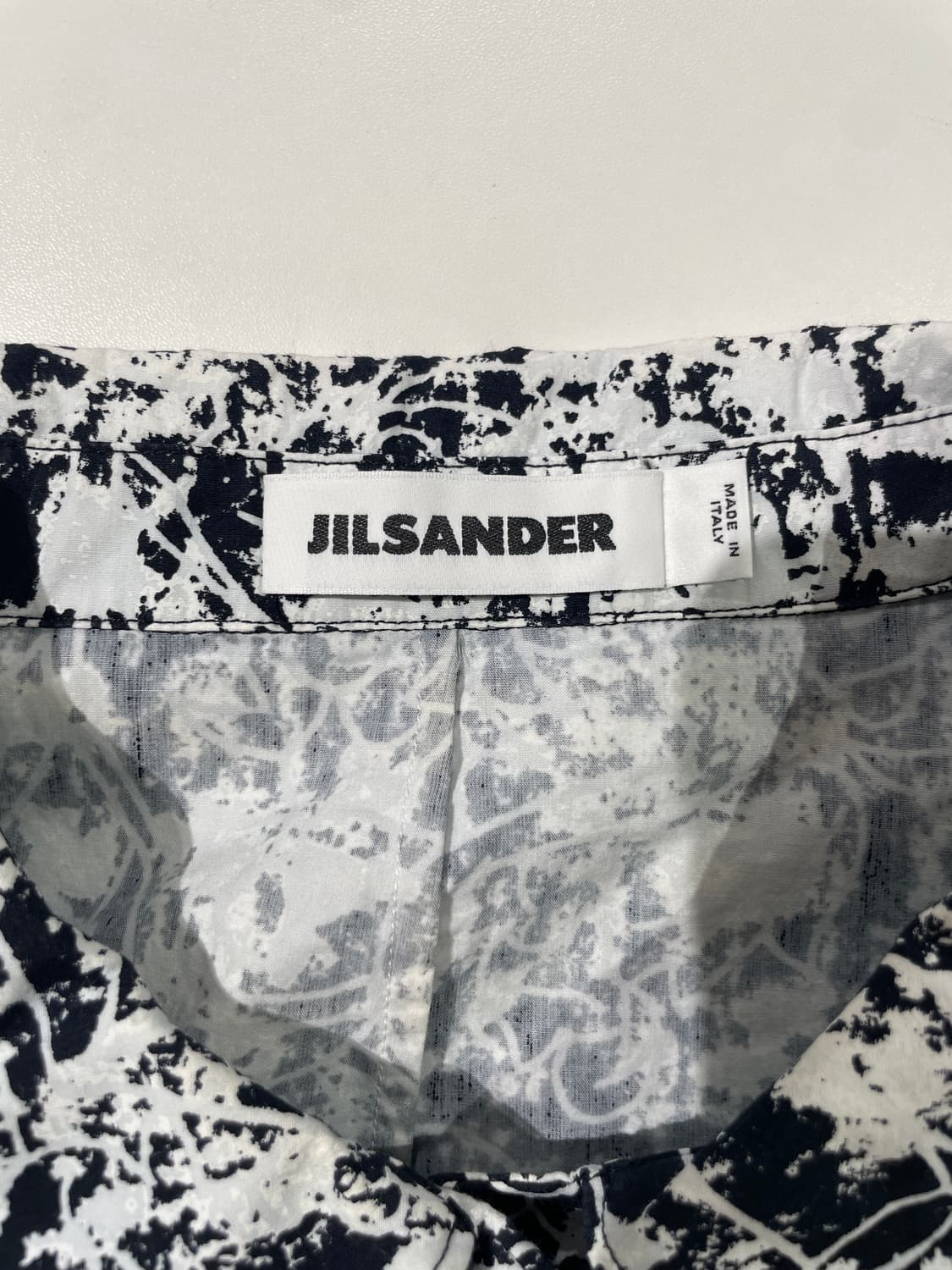 질샌더 13S/S 페인트 아트 히든 버튼 슬리브리스 미디원피스 상품이미지7