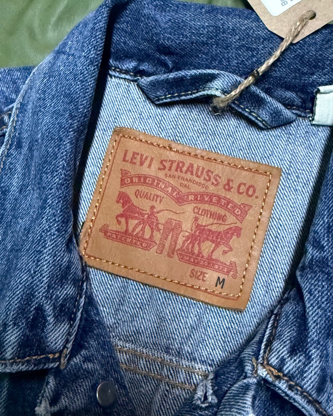 리바이스  72334 타입 3세대 핸드스티치 데님 트러커 자켓 M 상품이미지5