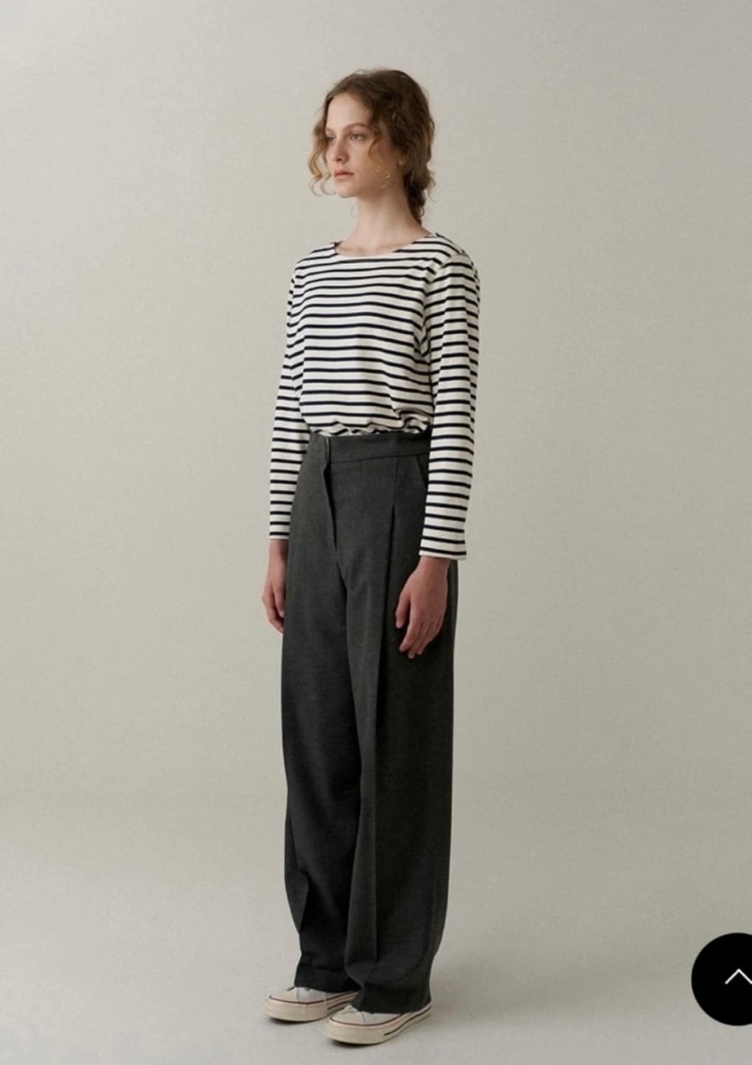 Blank03 Two-way wool tuck pants 슬랙스 차콜 S 상품이미지2