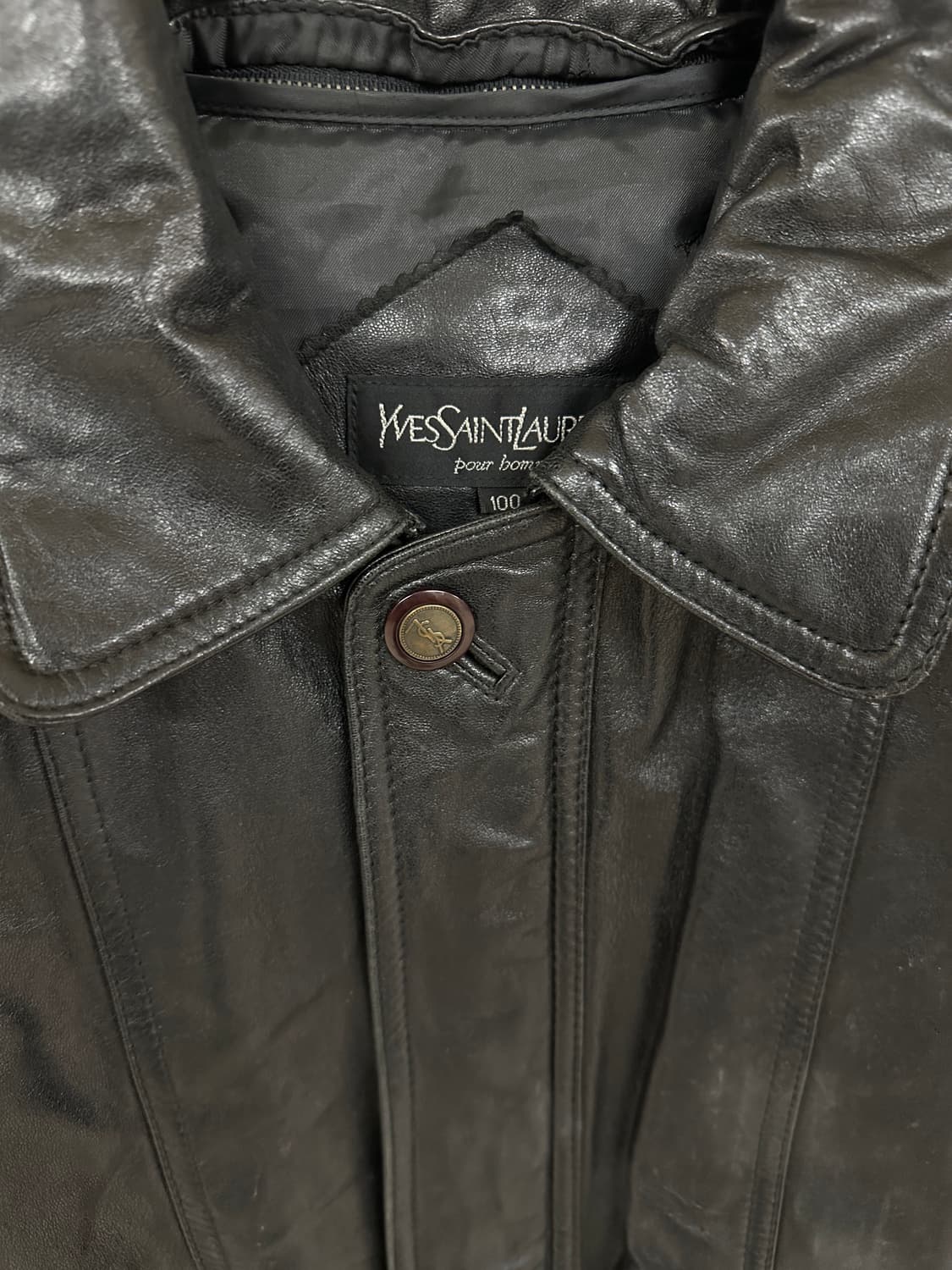 YSL 90s Sheepskin leather blouson 상품이미지3