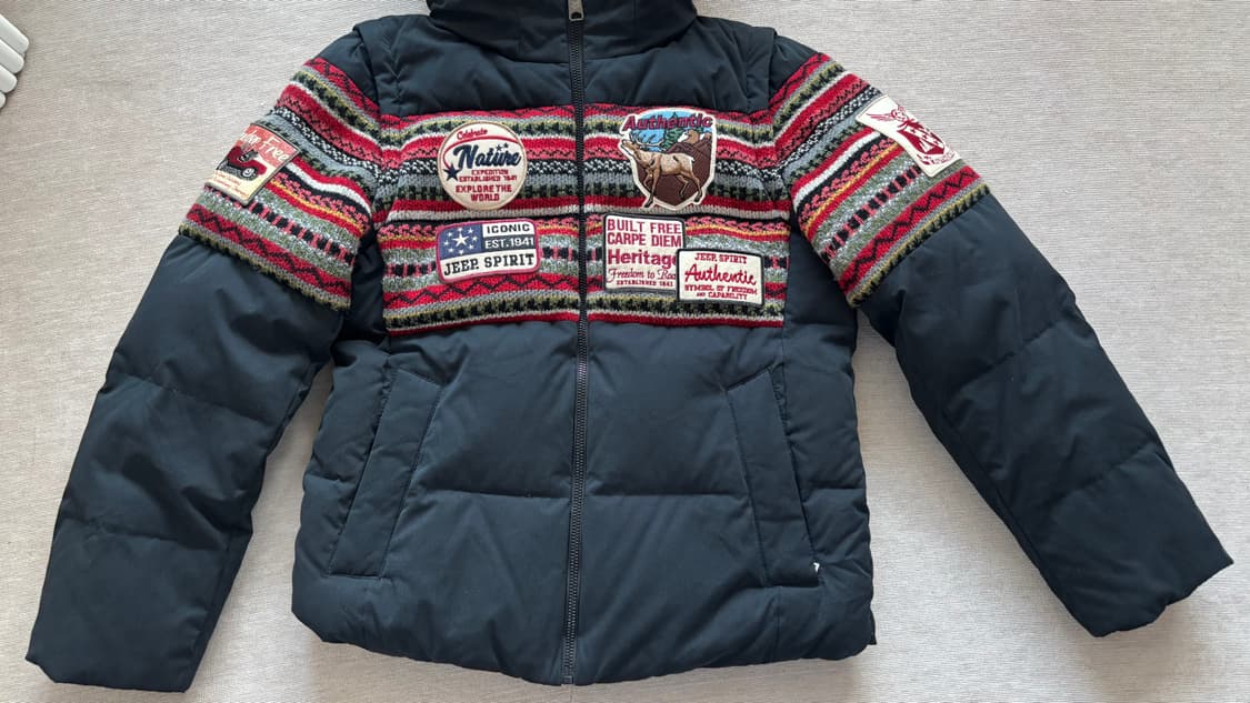 빈티지 지프 니트 패딩 상품이미지3