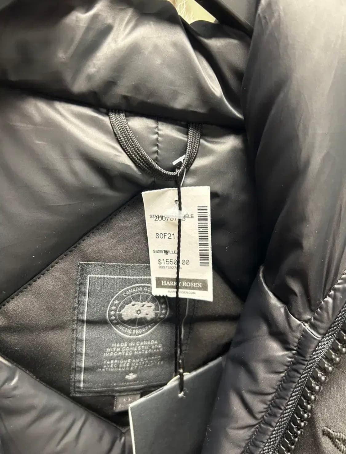 캐나다구스 블랙라벨 샤토 블랙 M사이즈 새상품 판매 상품이미지3