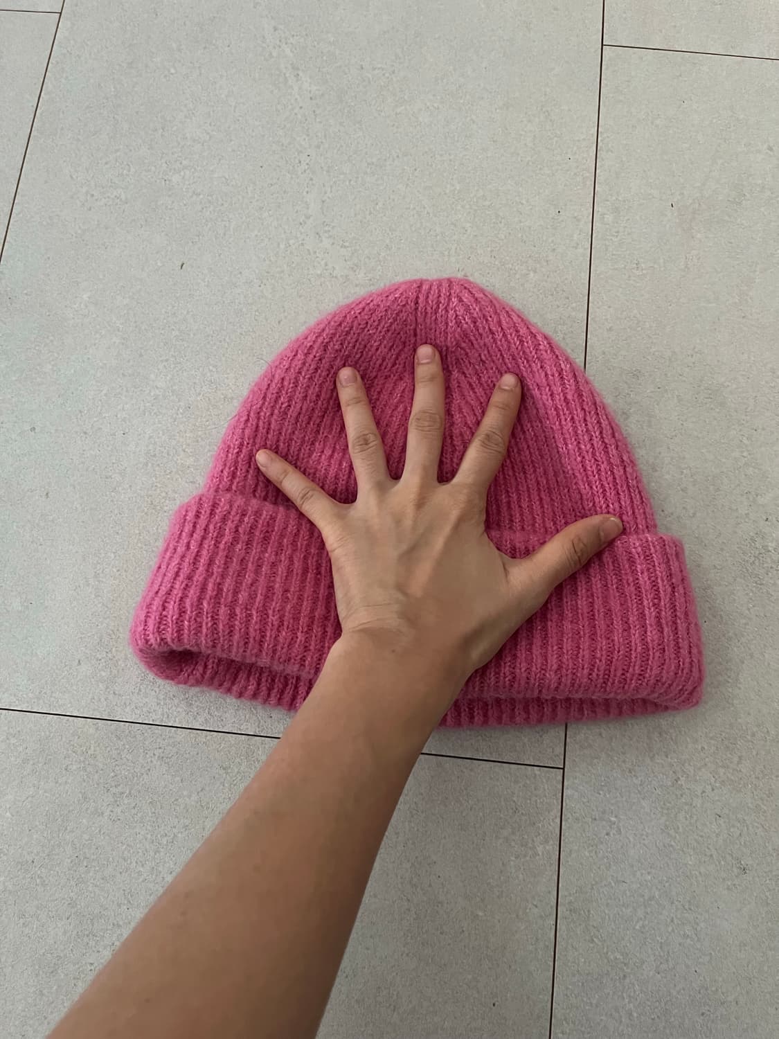 자라 핑크 울 비니 M 상품이미지2