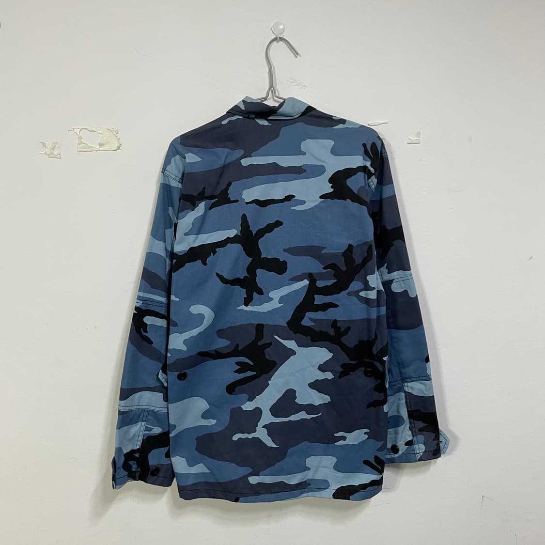 밀리터리 카모 셔츠 블루 상품이미지2