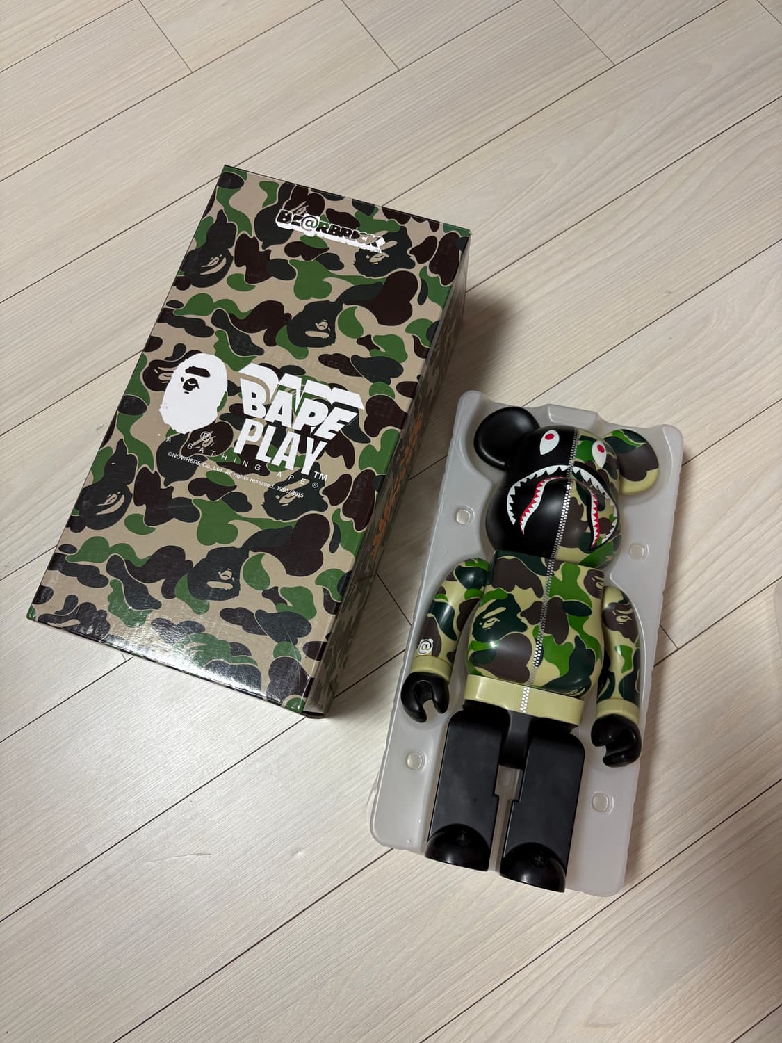 베어브릭 베이프 ABC 샤크 카모 400 상품이미지4