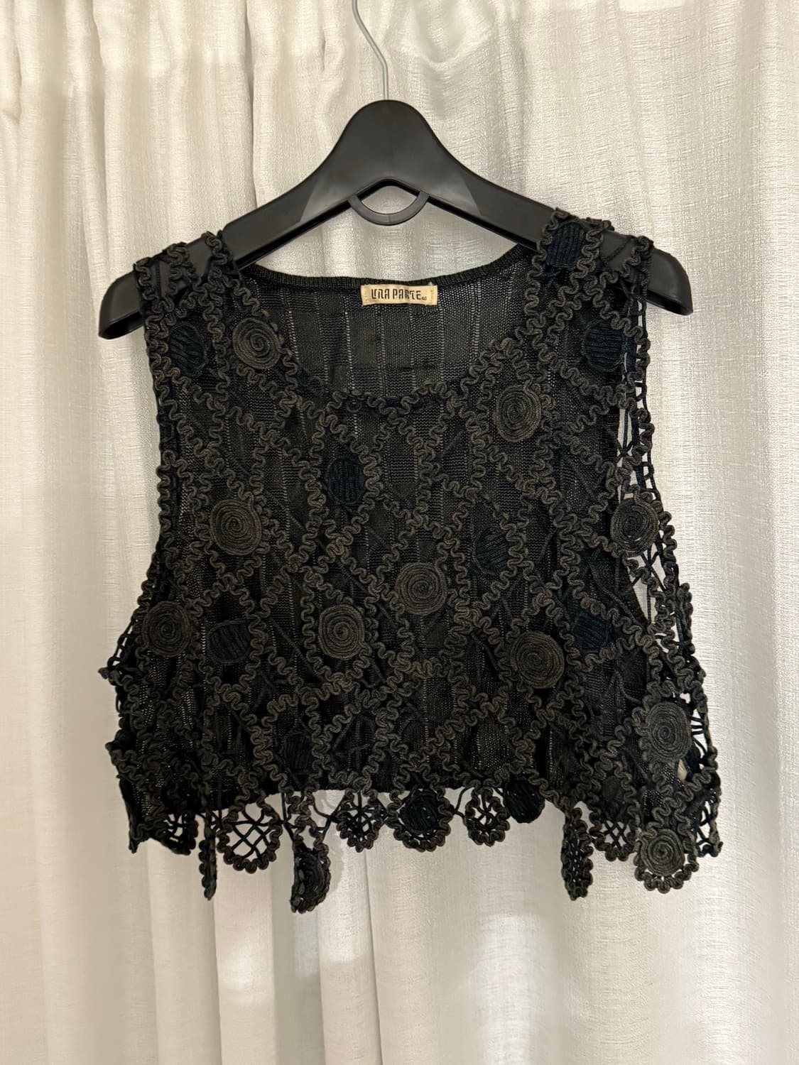 빈티지 그물 조끼 상품이미지1