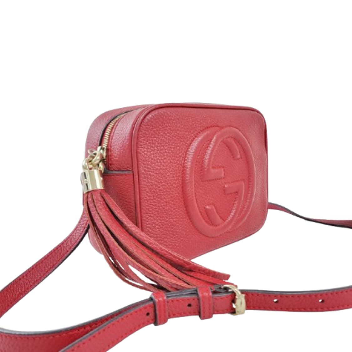 정품 구찌 소호 디스코백 레드 스몰 상품이미지3