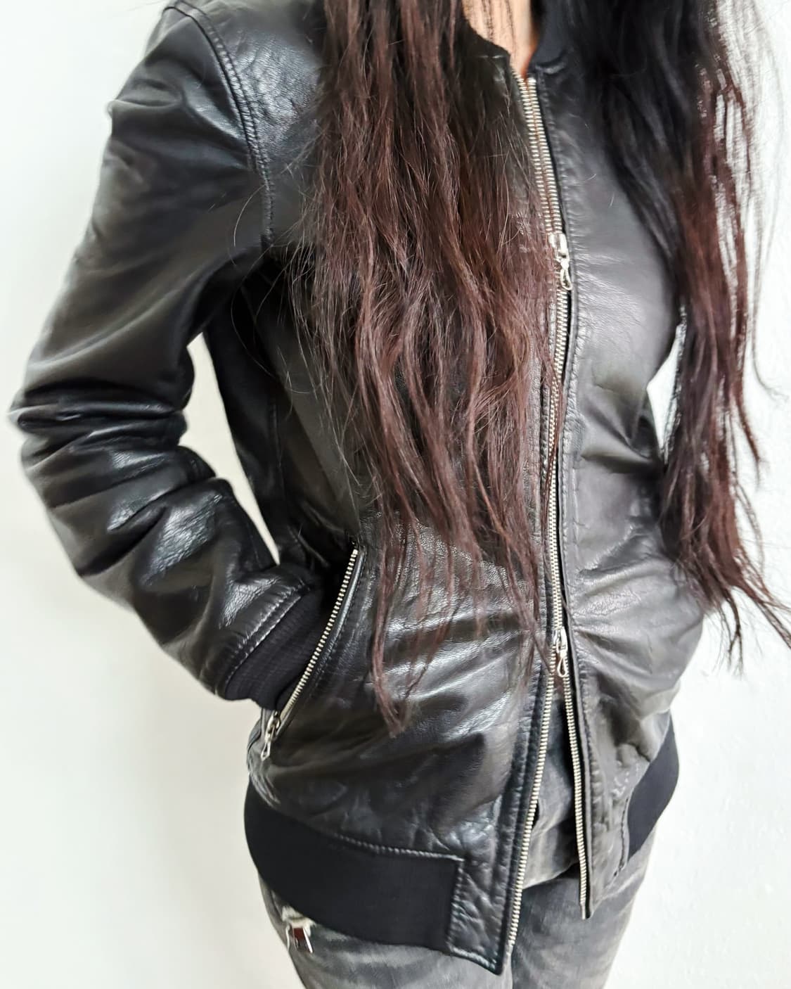 julius 율리우스 전시 샘플 레더 봄버 상품이미지3