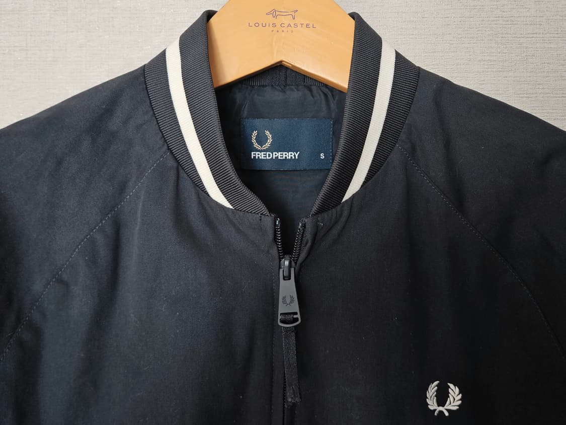 프레드페리 블랙 봄버 자켓 블루종 95 상품이미지4