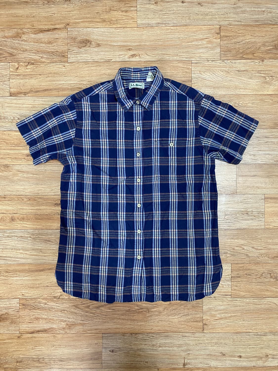 90‘s LL bean 반소매 버튼다운 셔츠  상품이미지1