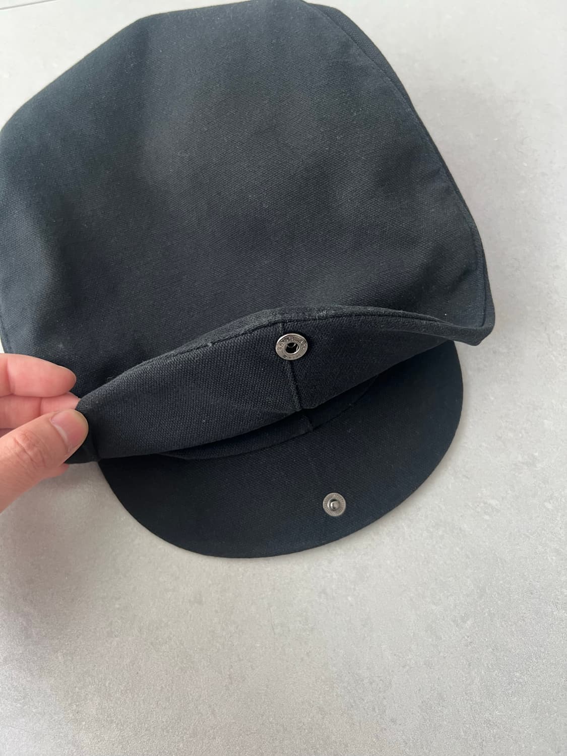 나이키 빈티지 스몰 스우쉬 헌팅캡 블랙 xl 상품이미지4