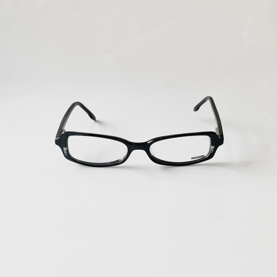 854 미쏘니 데드스탁 빈티지 슬림 사각 블랙 뿔테 남녀공용 픽키안경 상품이미지2