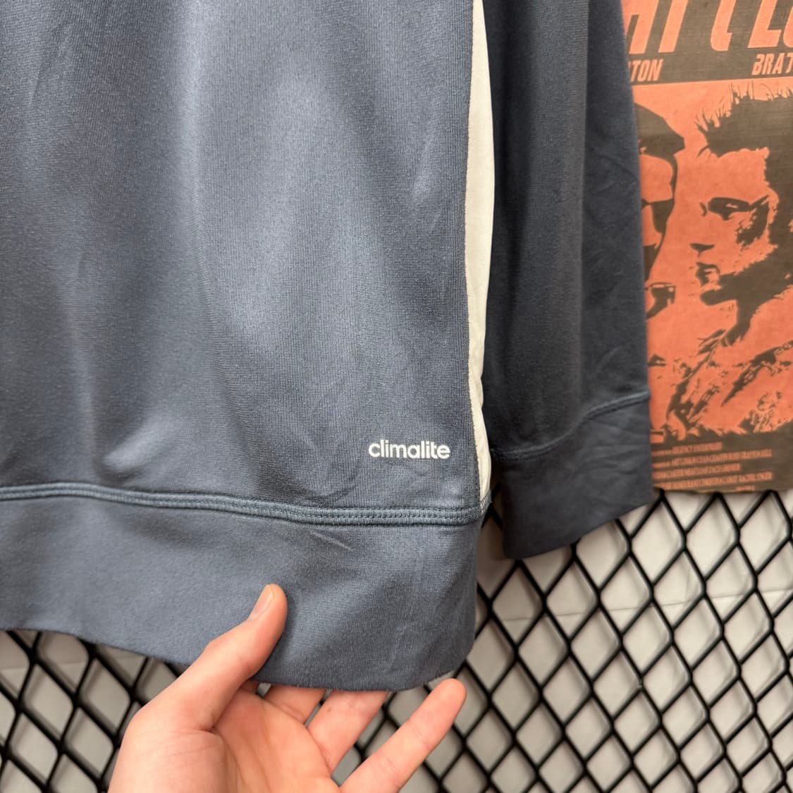 아디다스 유니폼 트랙 자켓 전면 PEI EC 로고 포인트 그레이 상품이미지6