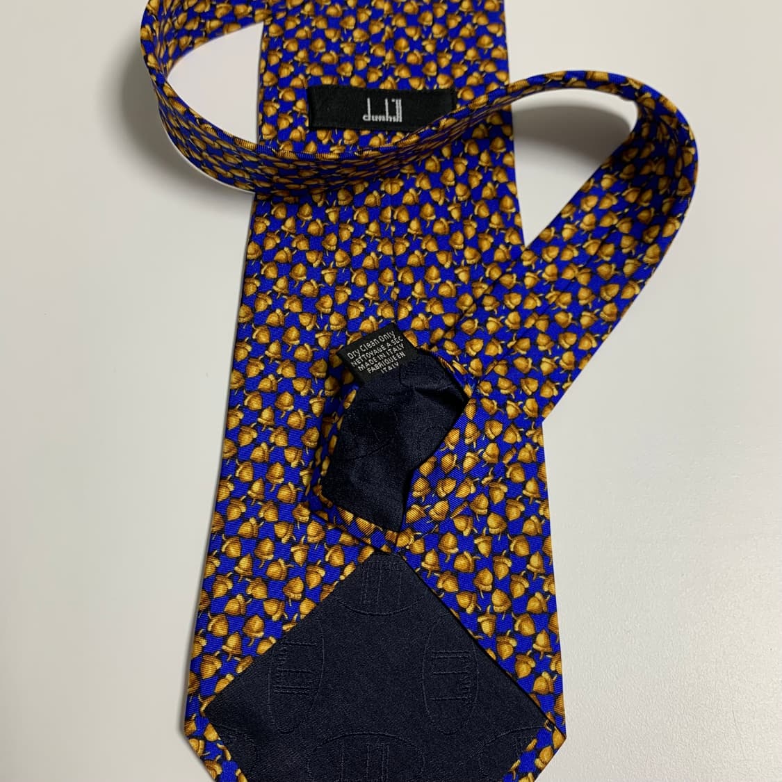 던힐(Dunhill) 명품넥타이 100실크 기하학적패턴 9.5cm 상품이미지7