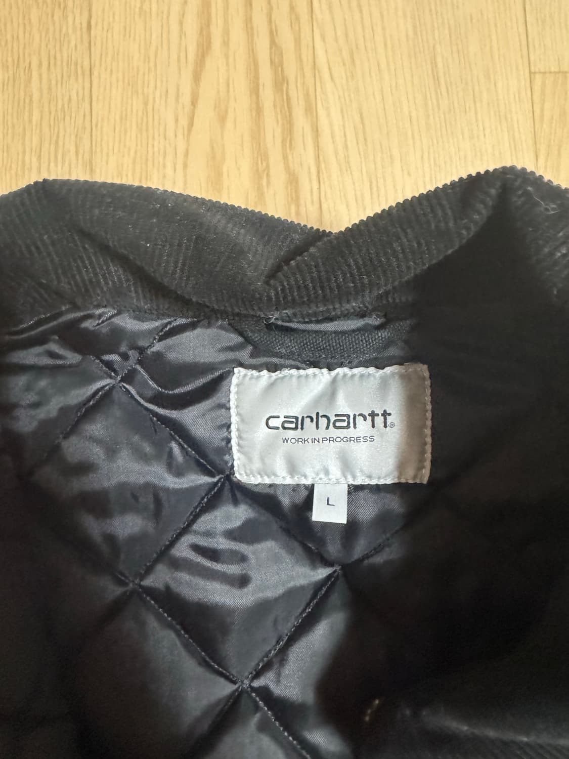 칼하트 WIP 오가닉 디어본 캔버스 OG 디트로이트 자켓 블랙 에이지드  상품이미지3