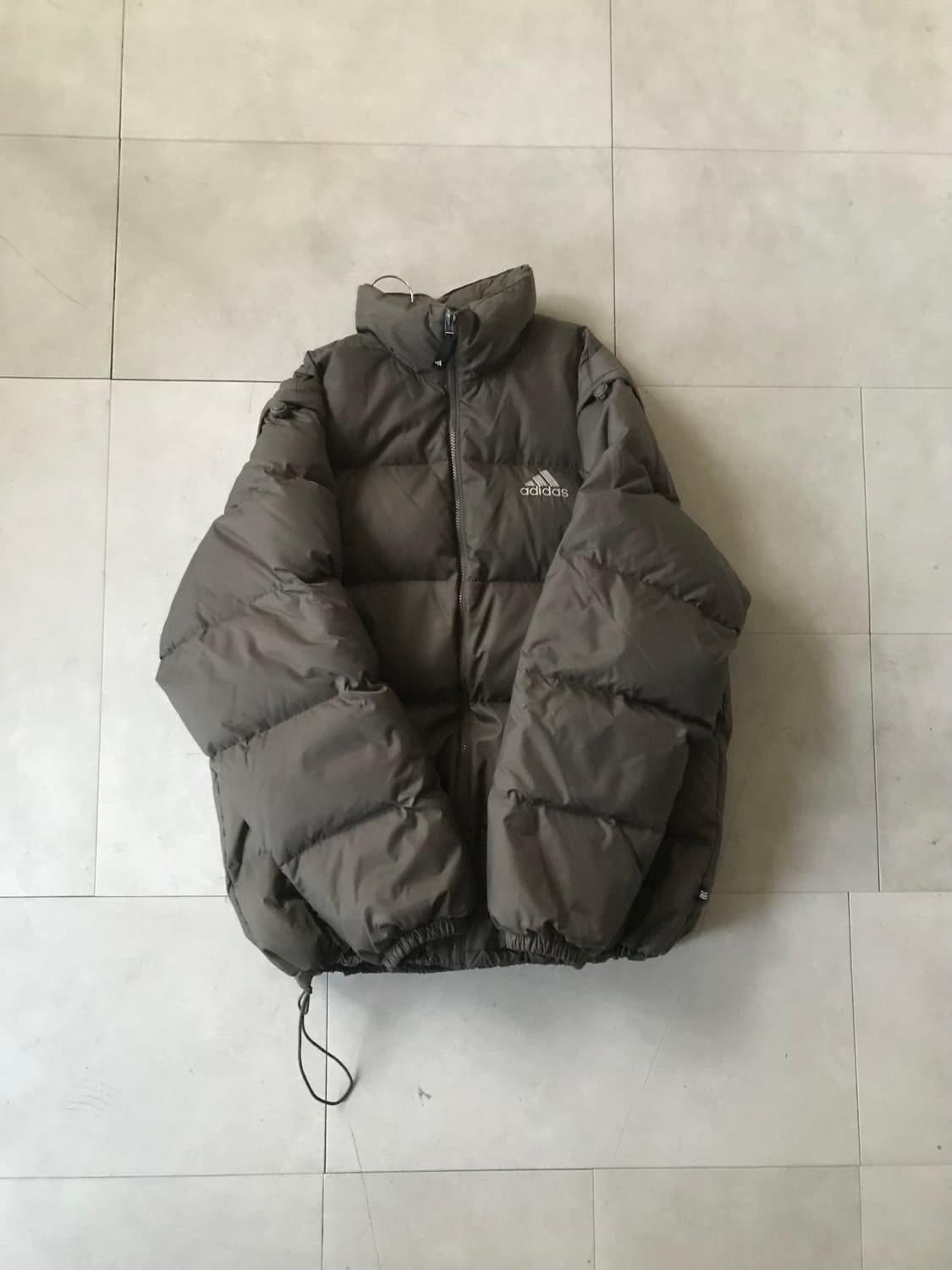 아디다스 90s 카키브라운 투웨이 패딩 상품이미지6