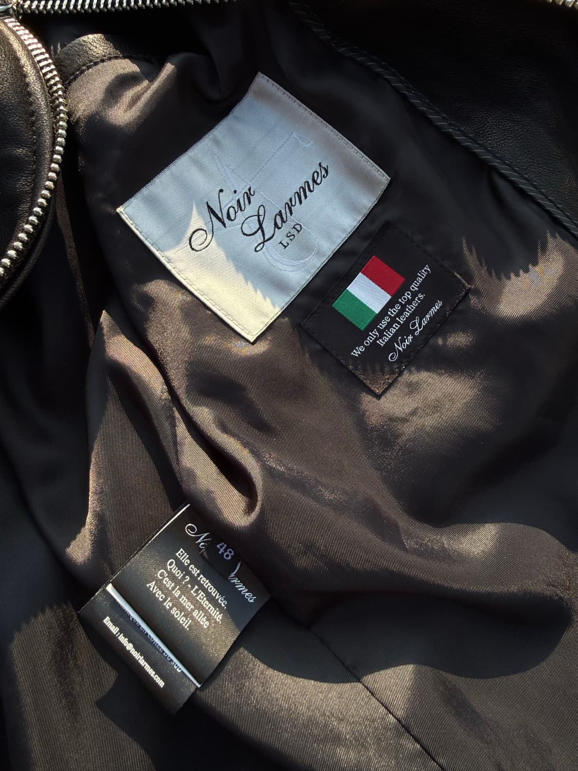 Noir Larmes 느와르 라르메스 싱글 레더자켓 상품이미지4