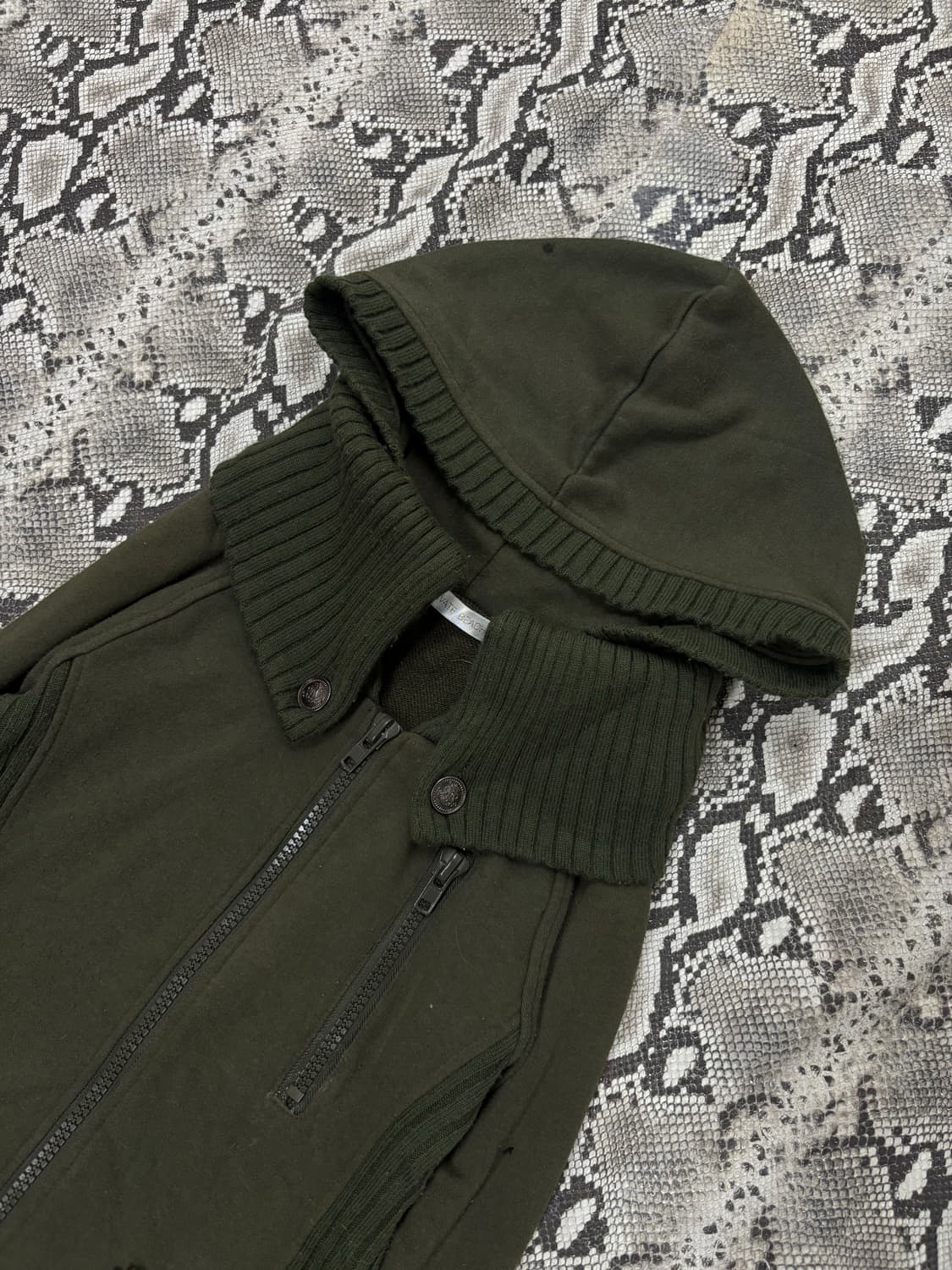 “Vintage” 00’s Y2K Design Khaki Hooded 2 상품이미지3