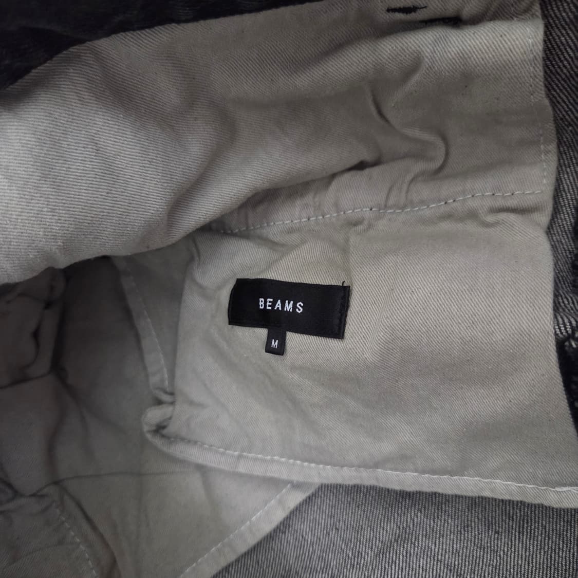 빔즈 블랙 와이드 데님 팬츠 상품이미지3