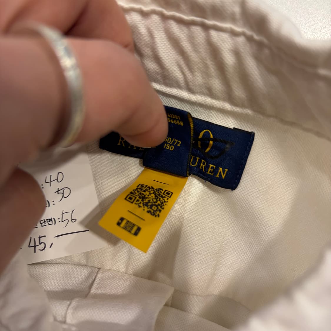 [M] 폴로 랄프로렌 보이즈 옥스포드 셔츠 화이트 D58 상품이미지6