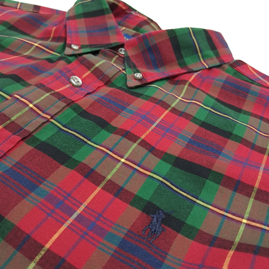 CN660 2XL 폴로 랄프로렌 크리스마스 타탄체크 긴팔 셔츠 남방 상품이미지5