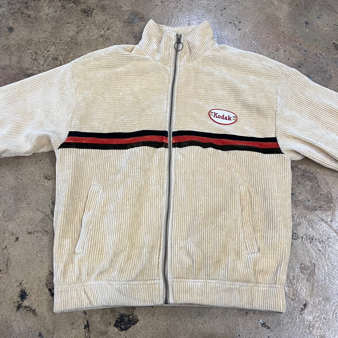 [정품/L] 코닥 코듀로이 짚업 자켓 아이보리 b10 상품이미지3