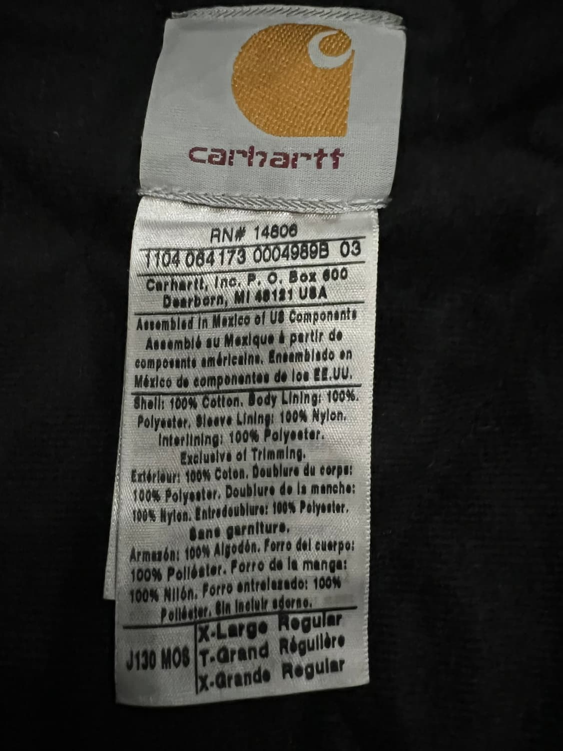 (XL) 칼하트 후드 덕 액티브 자켓 J130 MOS 모스그린 상품이미지4