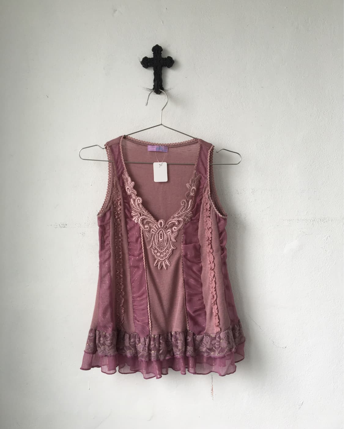 Ornament point layering point sleevelss 상품이미지2