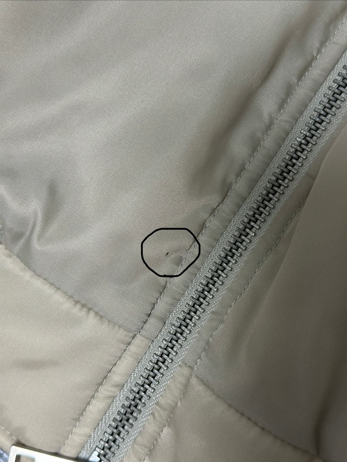 쿠어/ 오버핏 루슈 ma-1/크림 L 상품이미지4