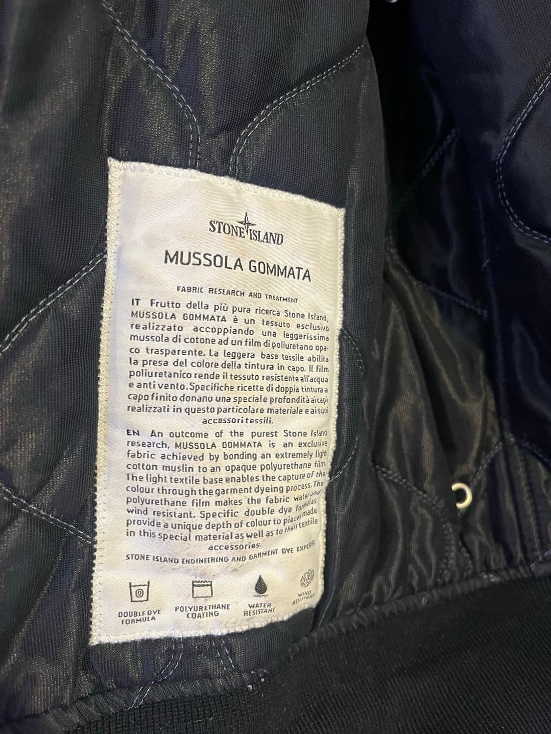 스톤 아일랜드 30주년 무솔라 고마타 자켓 상품이미지4