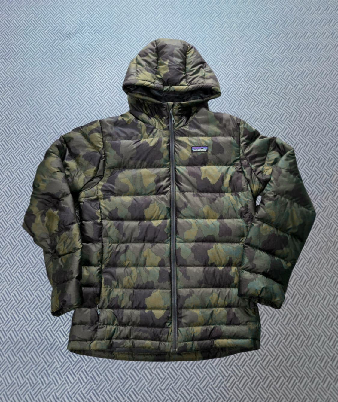 (S/55)파타고니아 카모 하이로프트 다운 후디 패딩 상품이미지1