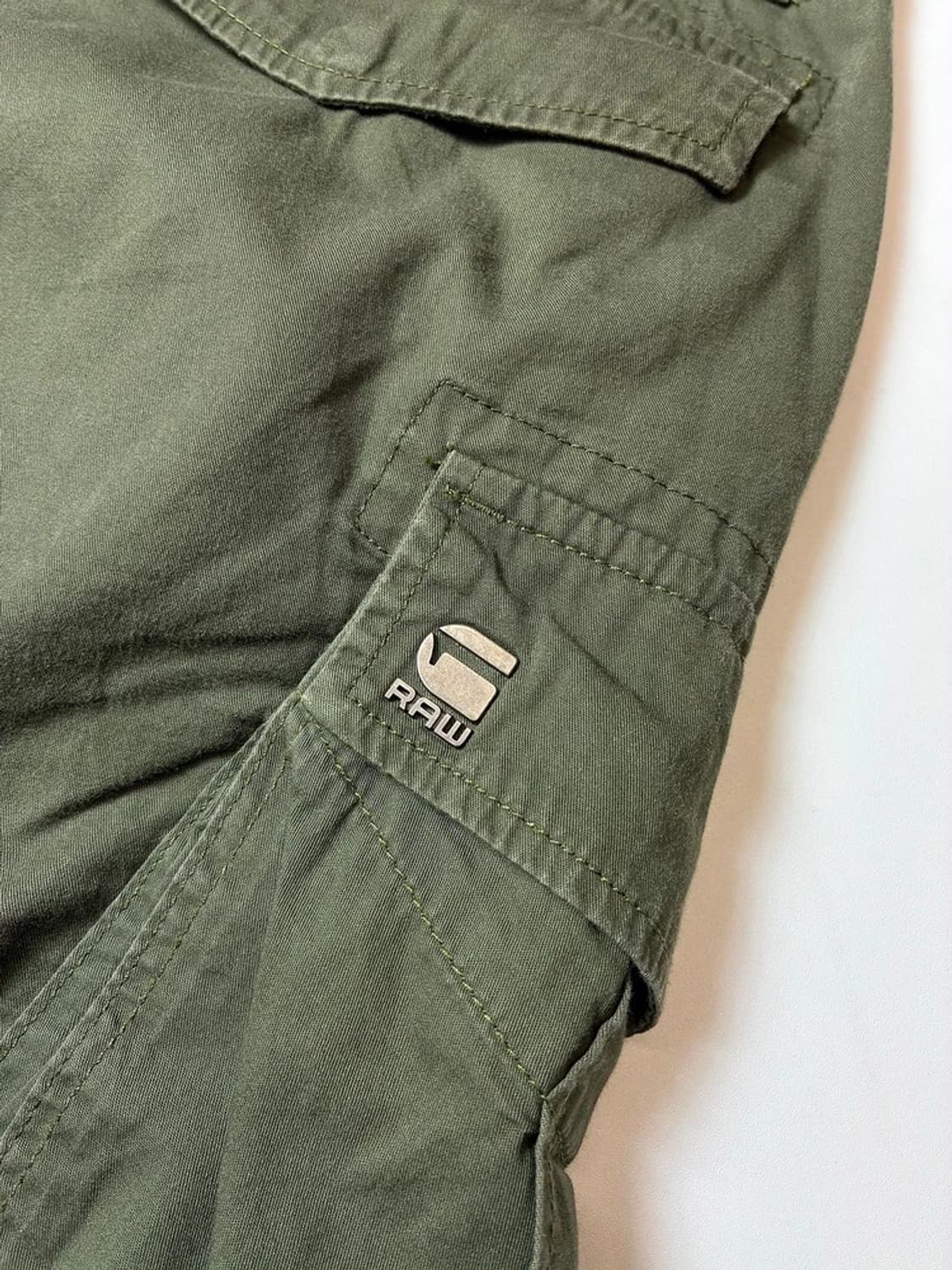 지스타로우 00's 그린 로빅 컴뱃 버뮤다 반바지 PN9074 상품이미지7