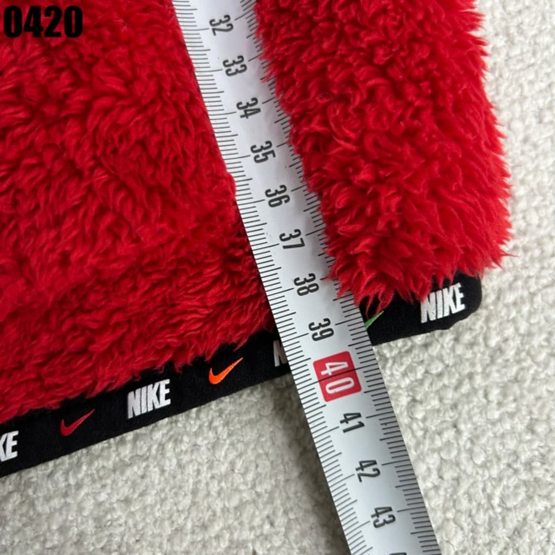 나이키 레드 플리스 후드 풀오버 3 상품이미지4