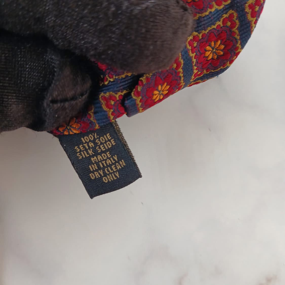 알테아 실크 네이비 기하 플로럴 넥타이 9.2cm A+등급 A19602
 상품이미지9