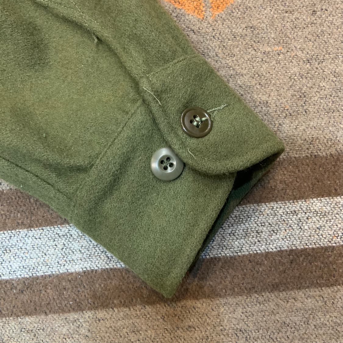 미군 오리지널 og-108 울 필드 셔츠 L 상품이미지5