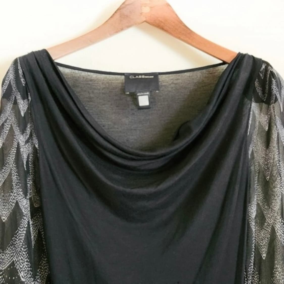 로베르토 카발리 블랙 캐시미어 블렌드 실크 블라우스 상품이미지3