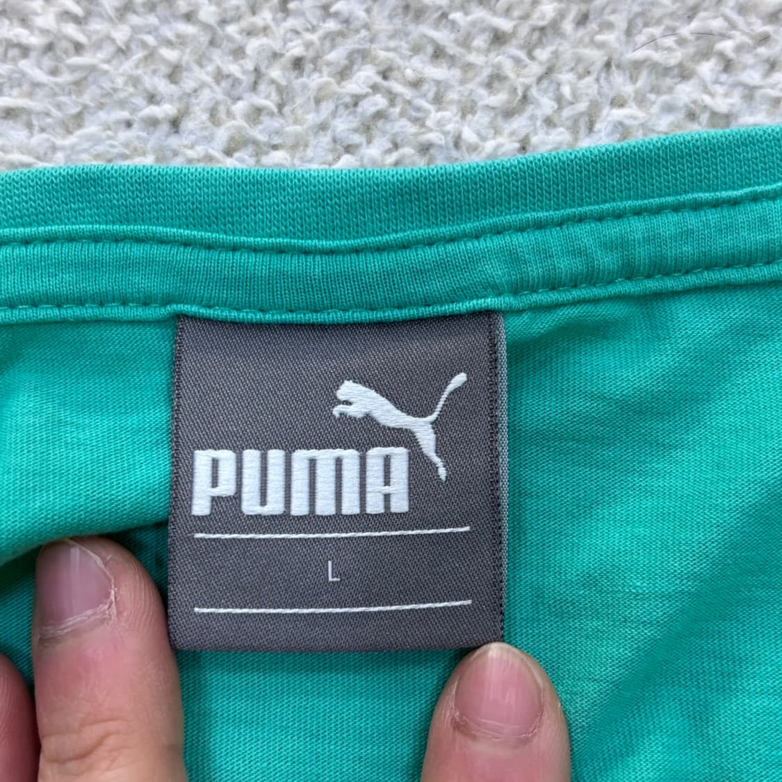 L 푸마 빅로고 반팔 티셔츠 0409E 상품이미지3