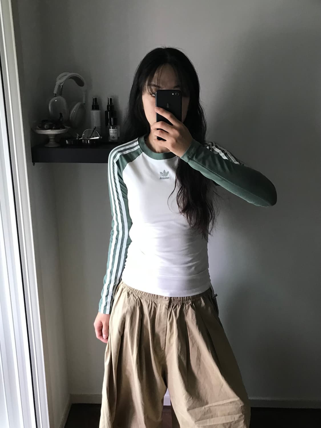 아디다스 중앙 트레포일 사이드라인 나그랑 긴팔티 상품이미지1