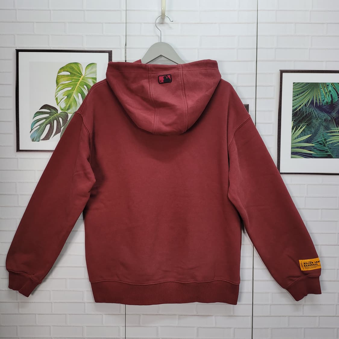 MLB 양키즈 컬러 박스 포이트 후드 긴팔 티셔츠 M/95사이즈 상품이미지4