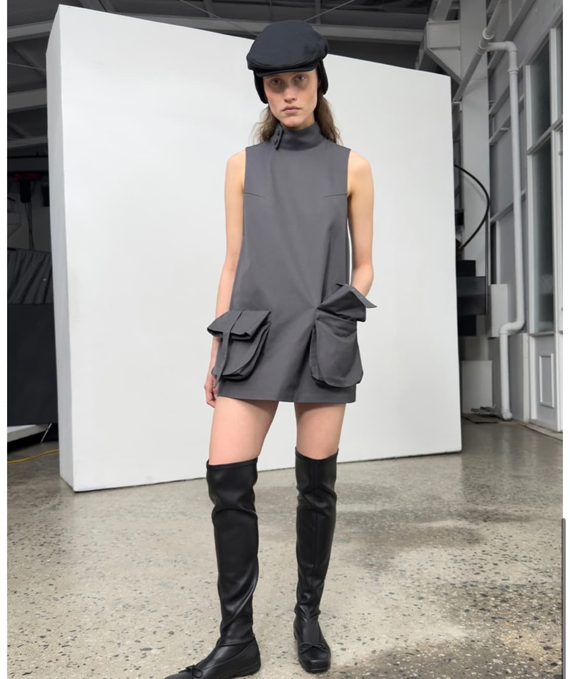 오픈와이와이 bicycle foldable ear flap 헌팅캡 블랙 상품이미지1