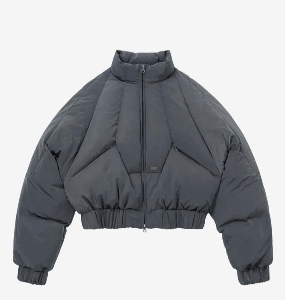 아조바이아조 패널드 쇼트 패디드 자켓 그레이 L 상품이미지2