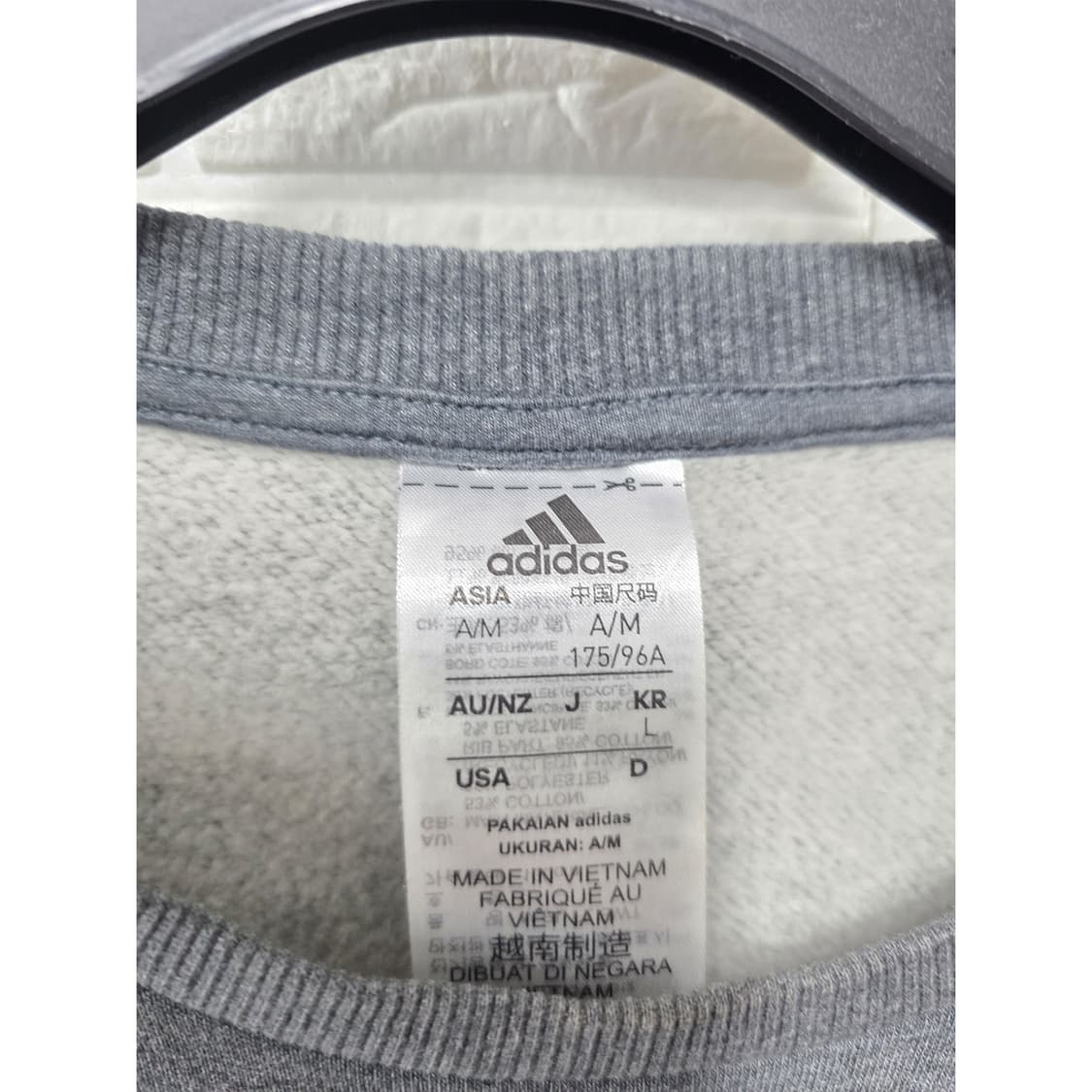 택포) 아디다스 빅로고 맨투맨 L 상품이미지3