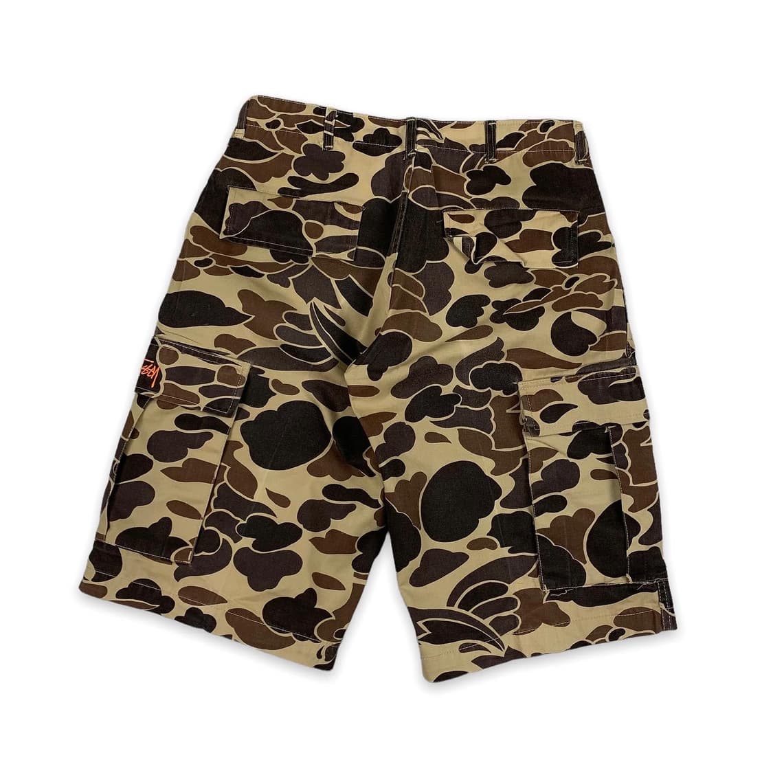 스투시 90's 자수로고 카모플라쥬 카고 하프팬츠  상품이미지3